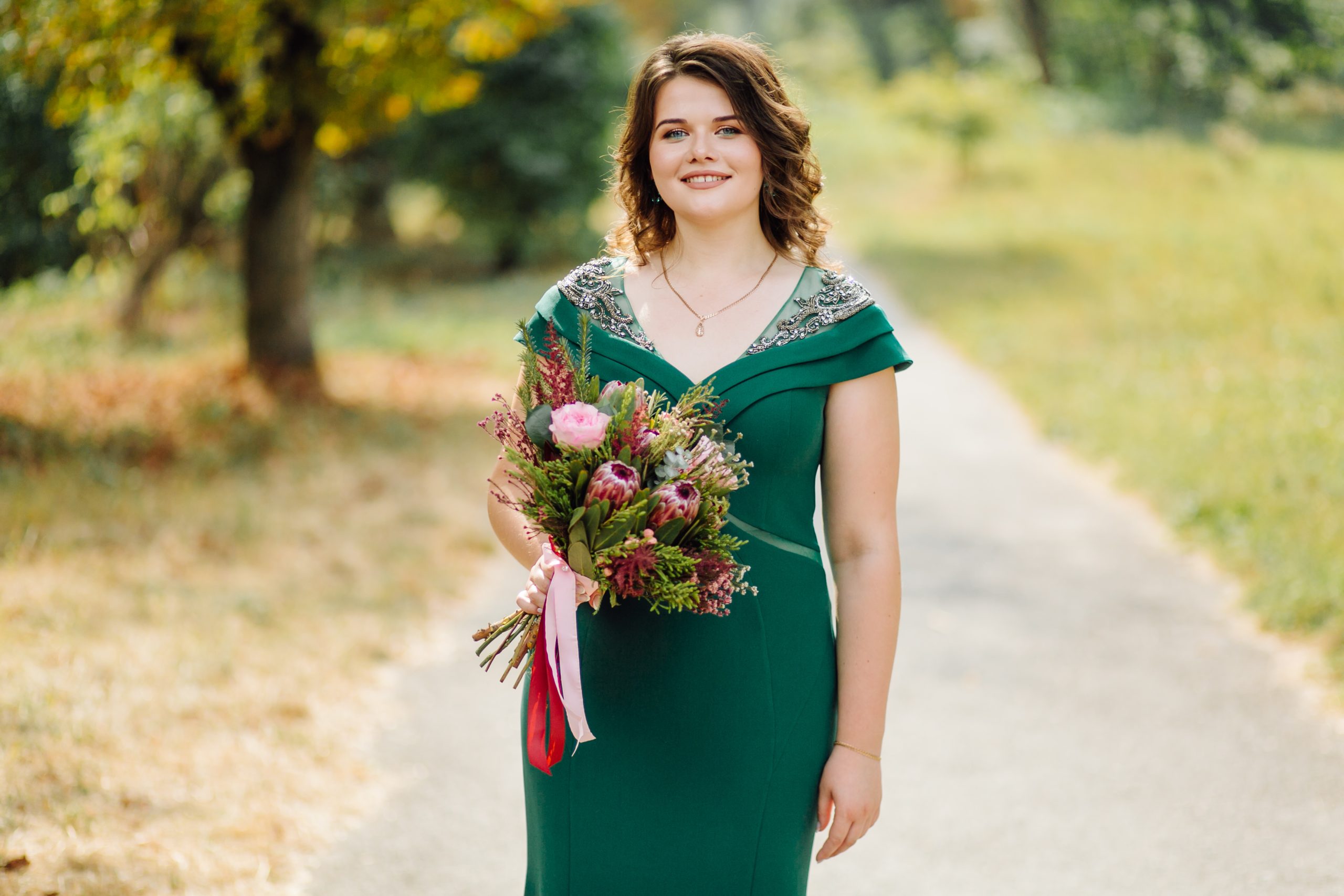 Portrait of a beautiful wedding bride